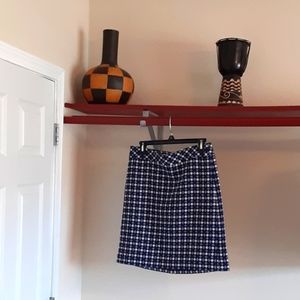 Talbot women's skirt size 6 blue polka dot